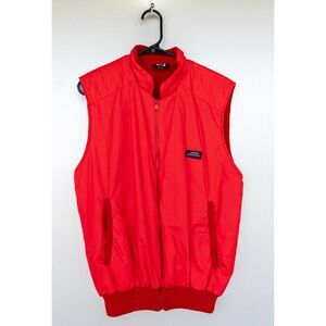 Vintage Clipper Men's Red Yachting Wear Inner Pocket Lined Vest Jacket Size M